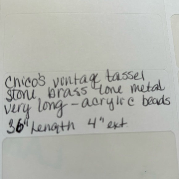 Chico’s Vintage super long real stone with asset necklace - Picture 12 of 12